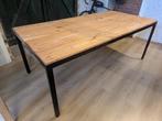 Nieuw Bureau 200x100 cm Douglas blad met stalen poten, Huis en Inrichting, Bureaus, Ophalen, In hoogte verstelbaar, Nieuw, Bureau