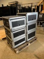 19 inch Quick shut door flightcase met shock mount 2,3,4,6HE, Ophalen of Verzenden, Gebruikt, Overige instrumenten, Flightcase