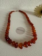 R091/ vintage AMBER ketting Onwillekeurige Parel Vorm, Gebruikt, Verzenden, X, X