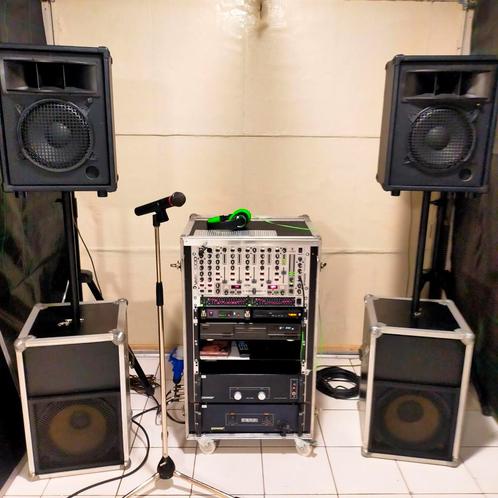 te koop . leuke installatie  , 19inchkast verrijdbaar., Muziek en Instrumenten, Versterkers | Keyboard, Monitor en PA, Gebruikt