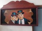 Laurel & Hardy wanddecoratie/wandbord. pupbord. mancave, Antiek en Kunst, Ophalen