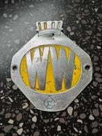 ANWB Wegenwacht embleem. A.N.W.B. WW logo voor op oldtimer., Ophalen of Verzenden, Gebruikt, Overige typen
