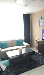 Ikea Regissör salontafel bruin met glasplaat, Ophalen of Verzenden, Zo goed als nieuw, Rechthoekig, 75 cm of meer