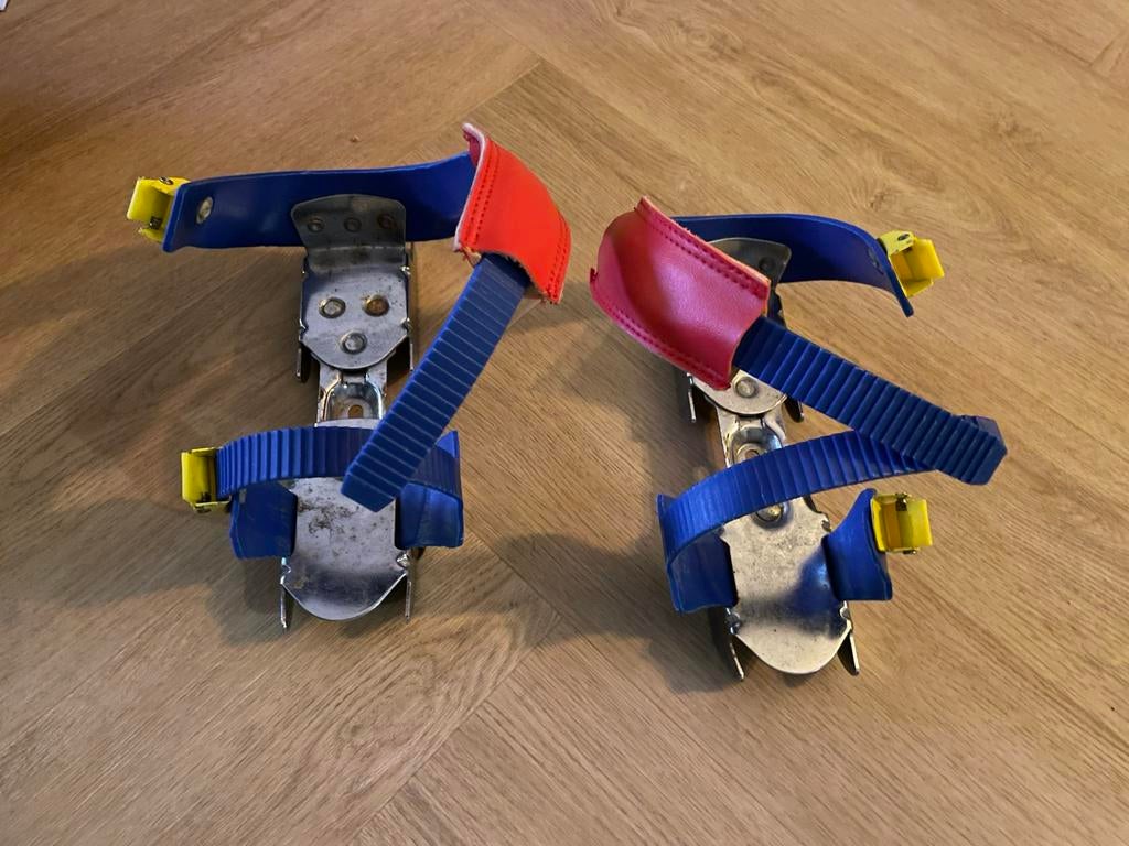 Bobs glij ijzers onderbind schaatsen mt 24-34 blauw, Overige merken, Overige typen, Ophalen of Verzenden, Zo goed als nieuw