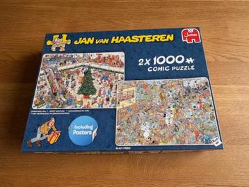 Jan van Haasteren 2x1000 st kerst koopjes en black friday beschikbaar voor biedingen
