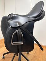 Veelzijdigheidszadel Kieffer 17inch zwart leer goede staat, Dieren en Toebehoren, Ophalen, Gebruikt, Overige soorten