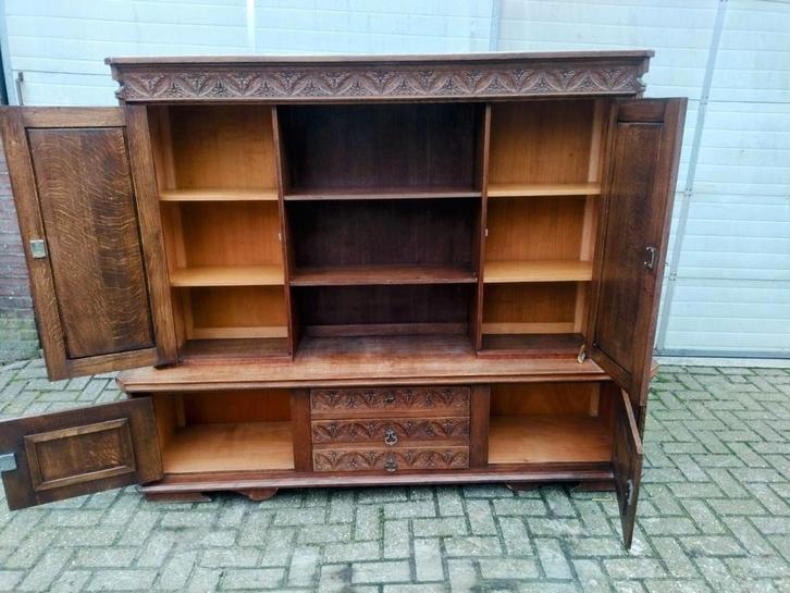 boekenkast of bergmeubel met fraai gestoken front, Antiek en Kunst, Antiek | Meubels | Kasten, Ophalen