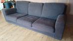 Gratis paarse/aubergine stoffen Minotti driezitsbank, Gebruikt, Driepersoons, 75 tot 100 cm, Ophalen of Verzenden