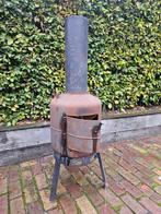 Tuinkachel van gasfles, Ophalen, Gebruikt