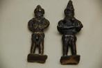 2 bronzen beeldjes Nigeria, Ophalen of Verzenden, Brons