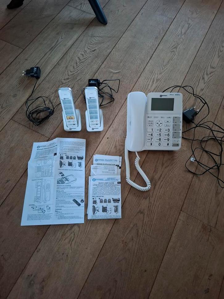 Telefoon senioren Geemarc Amplidect Combi 295 + Foto Handset, Telecommunicatie, Vaste telefoons | Niet Draadloos, Zo goed als nieuw