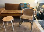 Stoel rotan Chrome buisframe vintage, Ophalen of Verzenden, Zo goed als nieuw, Eén