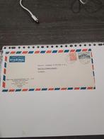 2 x poststuk verstuurd uit India met airmail., Ophalen, Briefkaart