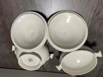Royal Boch dekschalen 2 stuks, roomwit, Ophalen, Effen, Aardewerk, Schaal of Schalen