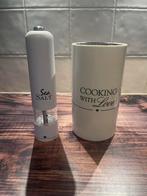 Riviera Maison set - zoutmolen en messenblok, Ophalen, Gebruikt