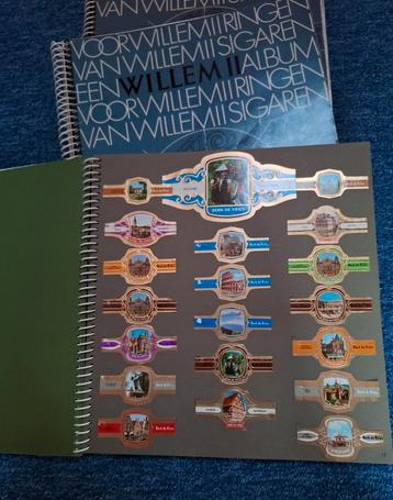 3 albums met sigarenbandjes in verzamelalbum van Willem II beschikbaar voor biedingen