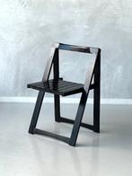 Jaren 70 klapstoelen 4x Aldo Jacober stoel vintage prijs p/s, Gebruikt, Zwart, Vintage, Ophalen of Verzenden