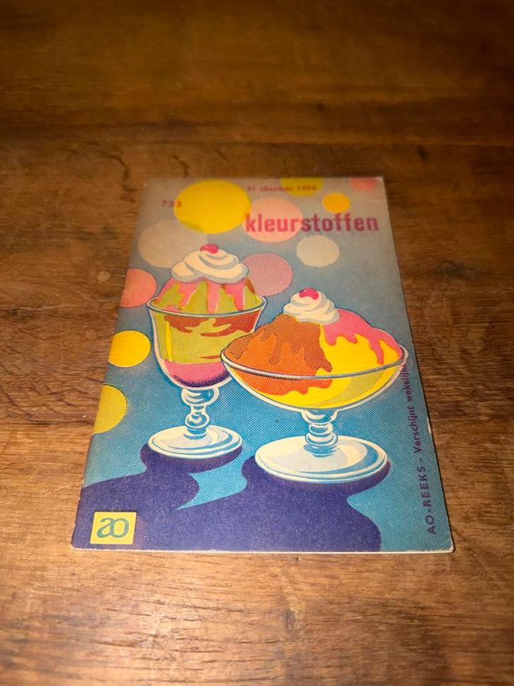 Oude Kleurstoffen Folder - 1958, Boeken, Catalogussen en Folders, Gelezen, Folder, Ophalen of Verzenden