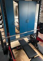 Complete fitness set met gewichten tot en met 137,5kg, Ophalen, Gebruikt, Halterschijven