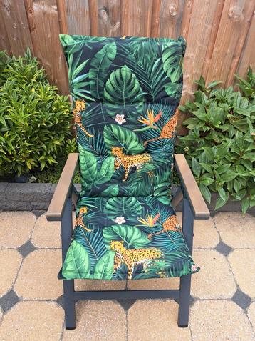 😎6x NIEUWE TUINKUSSENS MET PRINT BLADPATROON KUSSENS STOEL  beschikbaar voor biedingen