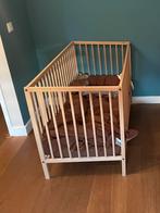 Ledikant + Aerosleep Babypark (zoals Sniglar) beukenhout, Ophalen, Zo goed als nieuw, Ledikant