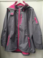 Dames Softshell jas met roze details  - zo goed als nieuw, Ophalen of Verzenden, Zo goed als nieuw, Grijs, Jas of Mantel