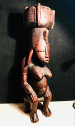 Antiek Seneofo Vruchtbaarheid Beeld Houtsnijwerk Afrikaanse, Ophalen of Verzenden
