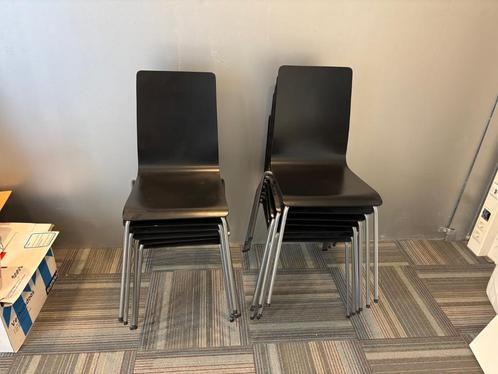 13 x Ikea Martin eetkamer/-bureaustoelen, Huis en Inrichting, Stoelen, Gebruikt, Vijf, Zes of meer stoelen, Hout, Metaal, Zwart