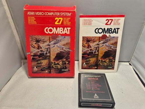 Combat Atari 2600, Spelcomputers en Games, Games | Atari, Zo goed als nieuw, Atari 2600, Avontuur en Actie, 1 speler, Vanaf 3 jaar
