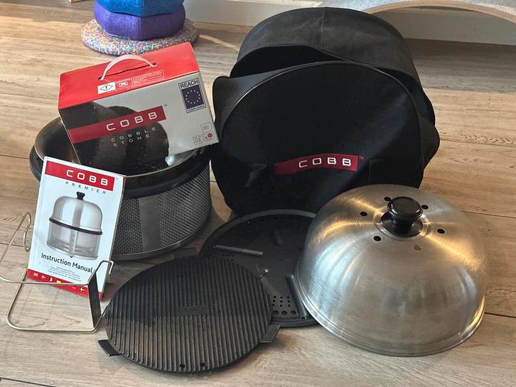 COBB Premier CompleteSet met Tas, Accessoires&Cobble Stones, Tuin en Terras, Houtskoolbarbecues, Zo goed als nieuw, Ophalen of Verzenden