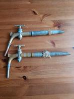 2 Antieke Messing Kranen., Antiek en Kunst, Ophalen