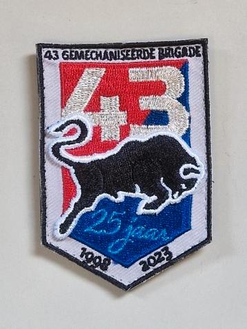 mouwembleem 25 jaar 43 Gemechaniseerde brigade Nieuw beschikbaar voor biedingen