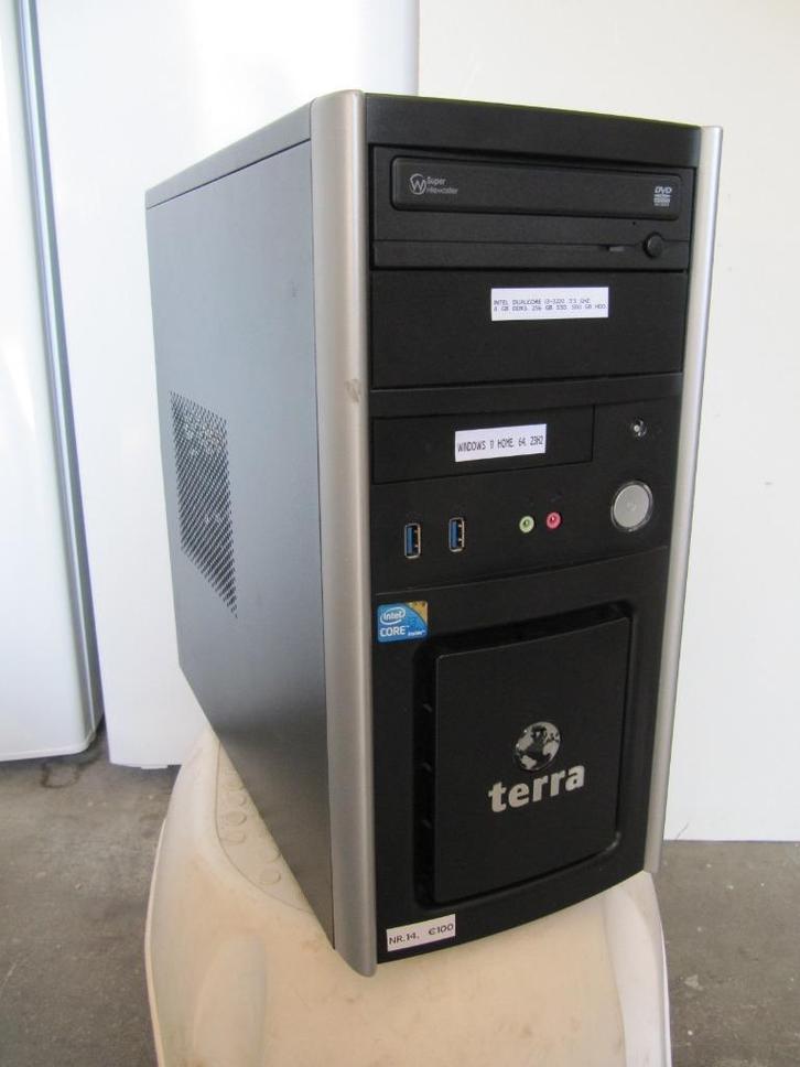 (Nr.14) Intel DualCore i3-3220. 3,3 Ghz.8Gb,256SSD,500Gb HDD, Computers en Software, Computerbehuizingen, Zo goed als nieuw, Verzenden