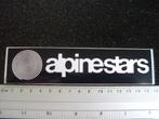 sticker alpinestars logo zwart wit langwerpig, Merk, Zo goed als nieuw, Verzenden
