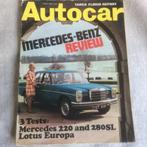 Autocar Engelstalig tijdschrift van 9 mei 1968, Boeken, Auto's | Folders en Tijdschriften, Gelezen, Auto Car, Mercedes, Ophalen of Verzenden