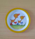 KINDERBORD EETBORD van de Gansjes GONNIE EN GIJSJE Ø 21,5 cm, Ophalen of Verzenden, Gebruikt, Overige typen