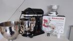 KitchenAid Artisan stand mixer +accessories, Minder dan 50 cm, Zwart, Ophalen of Verzenden, Zo goed als nieuw