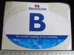 sticker Stena Line logo Belgie belgium leading ferry company, Verzenden, Zo goed als nieuw, Bedrijf of Vereniging