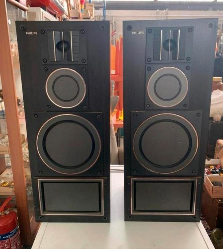 Speakers twee mooie grote Philips luidsprekers, Audio, Tv en Foto, Luidsprekers, Ophalen of Verzenden