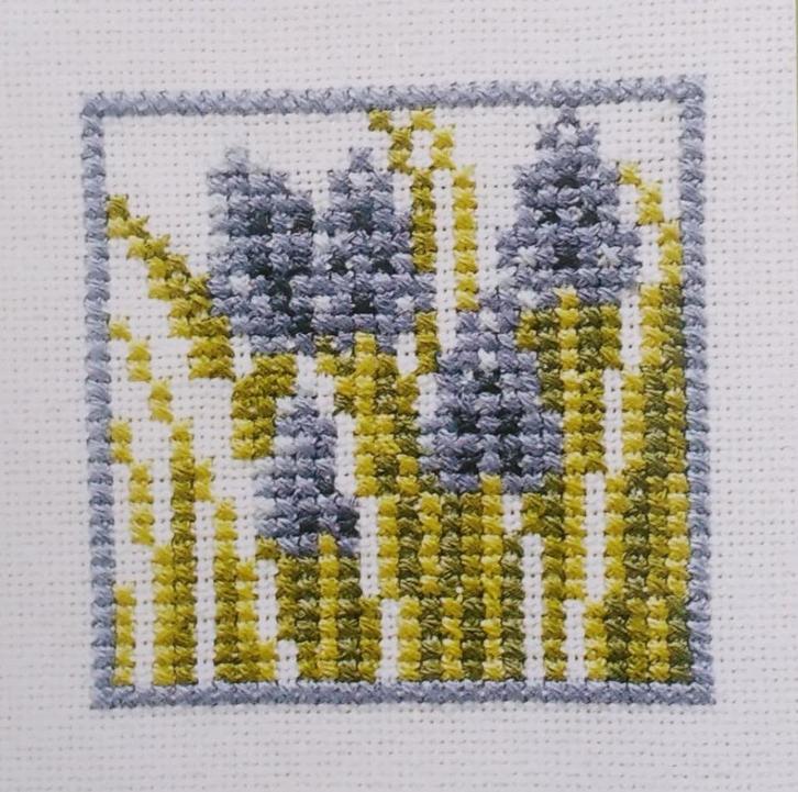 Borduurpakket - Marjolein Bastin - Blauwe Druifjes, Hobby en Vrije tijd, Borduren en Borduurmachines, Nieuw, Borduurpakket, Handborduren