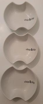 3x chip en dip bord Gusto  borrel schalen, Ophalen of Verzenden, Overige stijlen, Bord(en)
