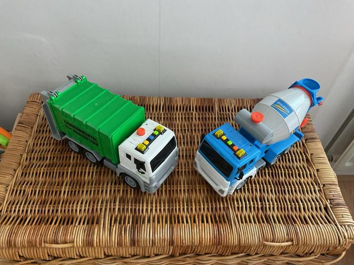 Betonmolen & Vuilnisauto met Licht en Geluid, Kinderen en Baby's, Speelgoed | Speelgoedvoertuigen, Gebruikt, Ophalen