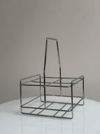 90’s design chroom flessenhouder, Huis en Inrichting, Woonaccessoires | Krantenbakken en Lectuurbakken, Ophalen of Verzenden, Zo goed als nieuw