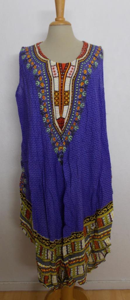 Ibiza/hippie/Afrika/ethnic print jurk! XL, Kleding | Dames, Jurken, Zo goed als nieuw, Maat 42/44 (L), Overige kleuren, Knielengte