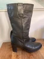 Zwarte leren halfhoge laarzen van Mexx maat 41, Kleding | Dames, Ophalen of Verzenden, Zo goed als nieuw, Zwart, Hoge laarzen