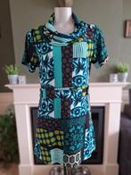Clair de Lune groen zwart mini jurk tuniek trui L 42 gratisv, Kleding | Dames, Verzenden, Zwart, Maat 42/44 (L), Knielengte