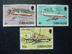 Postzegels Gibraltar 1982 vliegtuigen - 3 zegels  - cw 1,30., Postzegels en Munten, Postzegels | Europa | UK, Ophalen of Verzenden