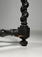 Zwarte 19e eeuwse console tafel, Ophalen, Zo goed als nieuw, 25 tot 50 cm, Rechthoekig