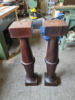 Kolommen 90cm hardhout (2stuks), Huis en Inrichting, Woonaccessoires | Zuilen en Pilaren, Ophalen, Zo goed als nieuw