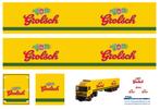 Vrachtauto decal 1:50 Grolsch brouwerij Enschede, Hobby en Vrije tijd, Modelauto's | 1:50, Verzenden, Nieuw, Bus of Vrachtwagen
